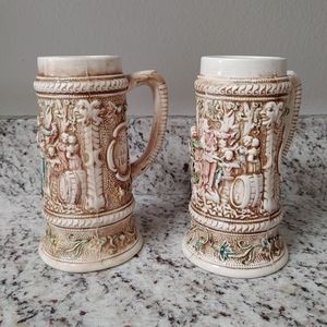 VTG 60s Arnel's Steins Set of 2